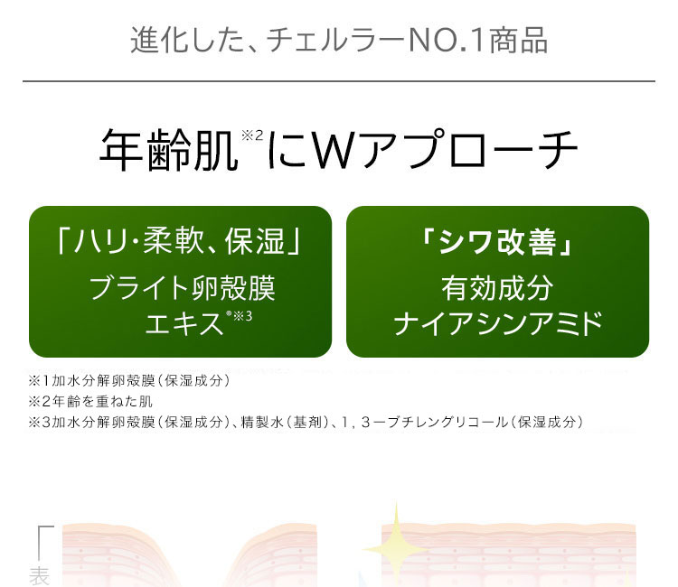 年齢肌にWアプローチ