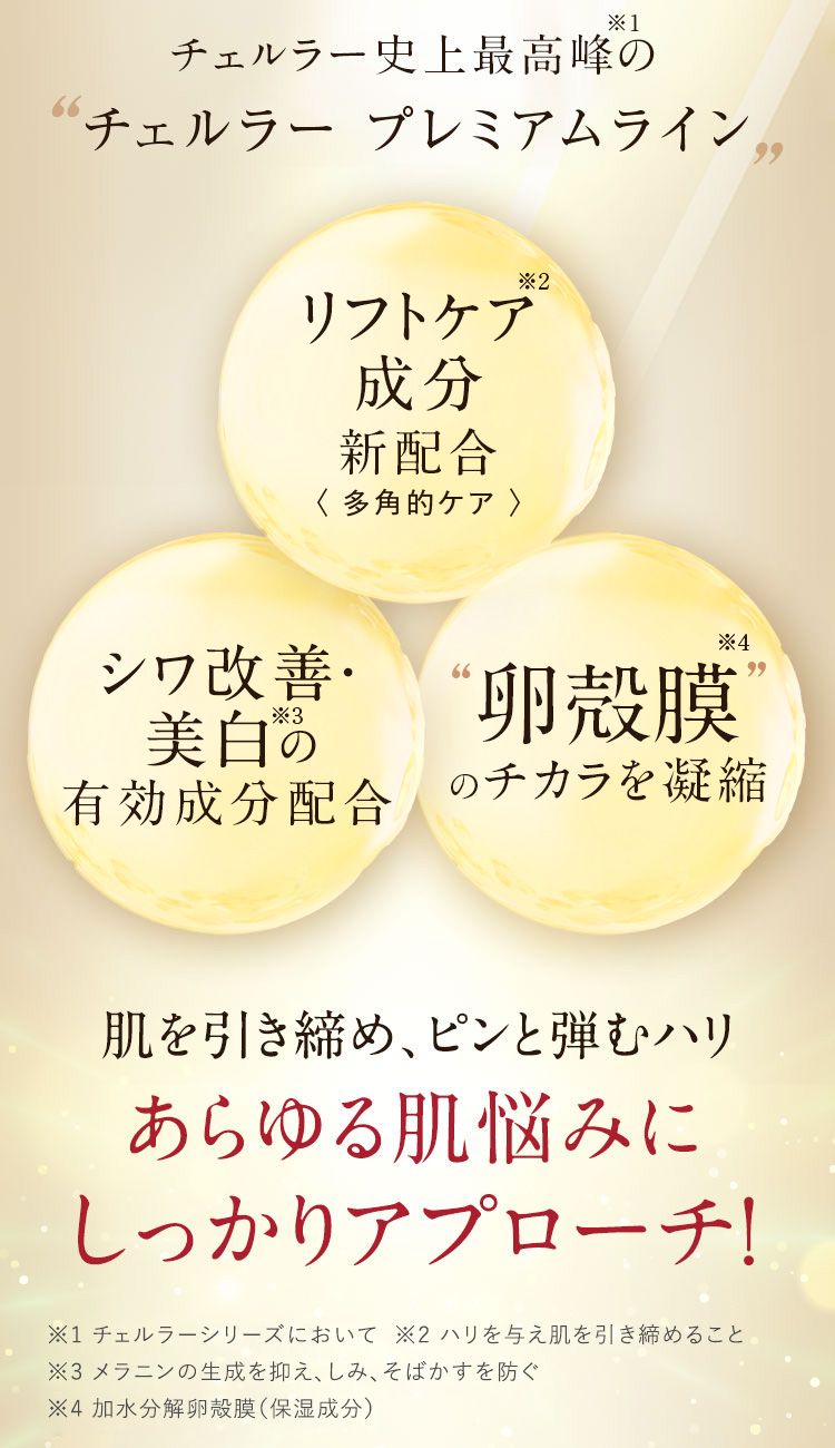 あらゆる肌悩みに しっかりアプローチ！