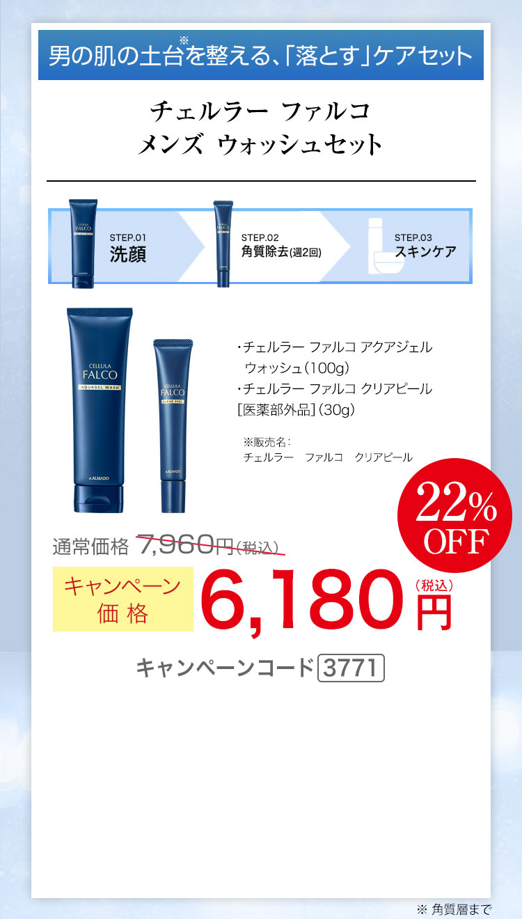 チェルラー ファルコ メンズ ウォッシュセット キャンペーンコード3771