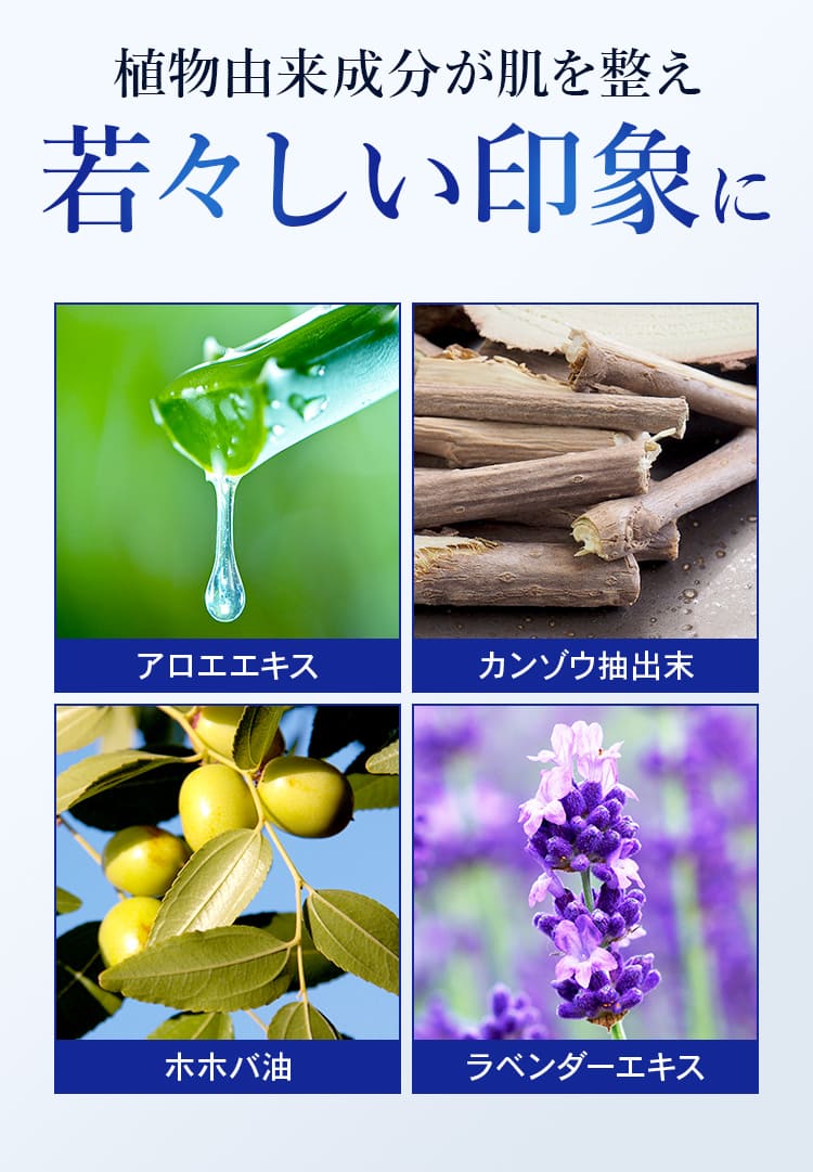 若々しい印象に