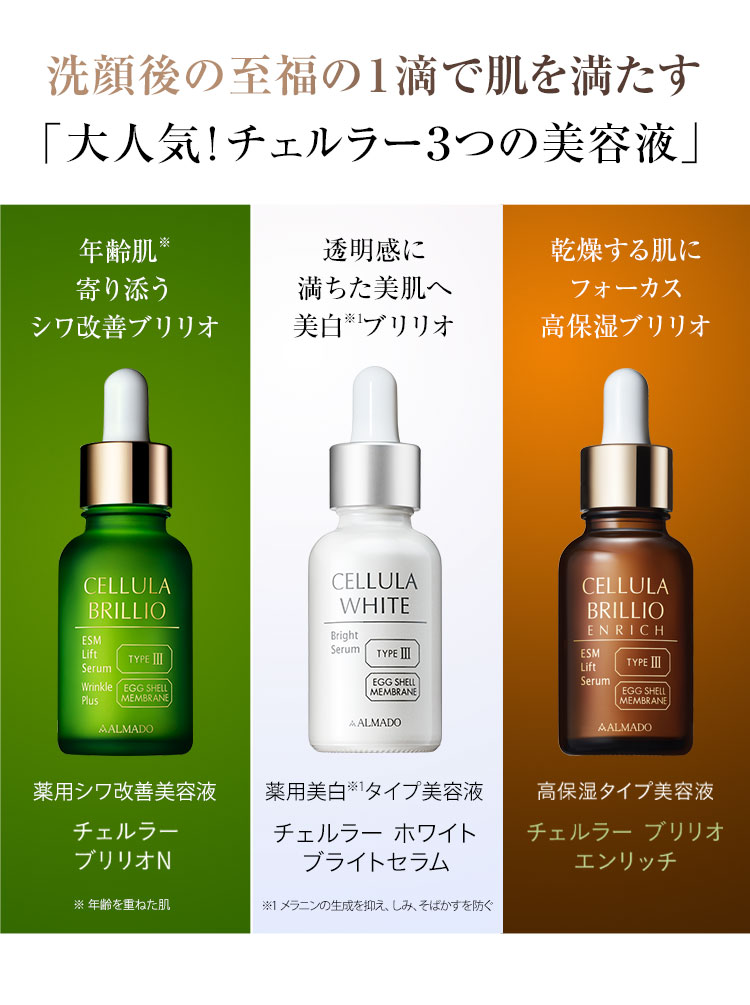 チェルラー美容液 3種セット
