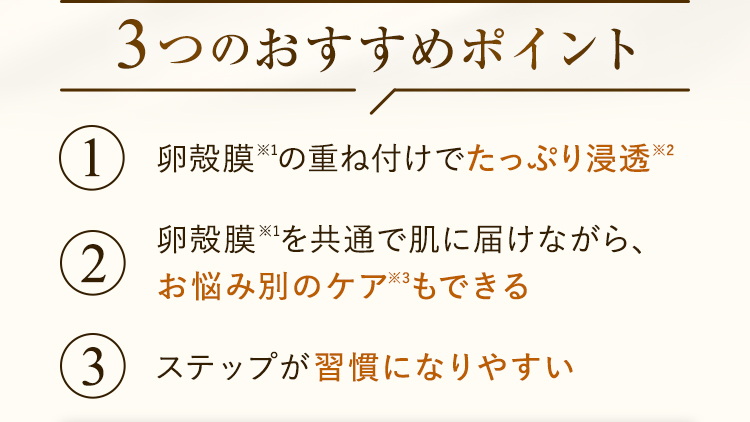 3つのおすすめポイント