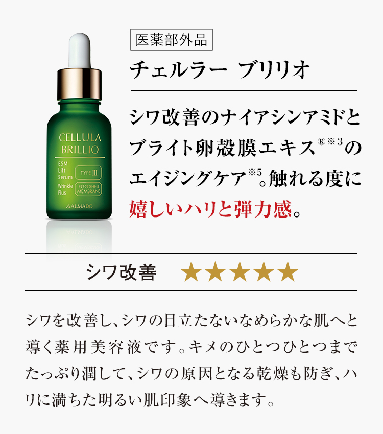 卵殻膜エキス濃さNo.1 チェルラー ブリリオ