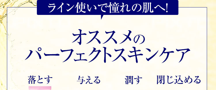 ライン使いならオススメのパーフェクトスキンケア