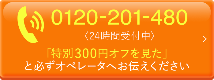 通話料無料 平日・土日祝もお電話でのご注文OK！ 0120-201-480 24時間受付中