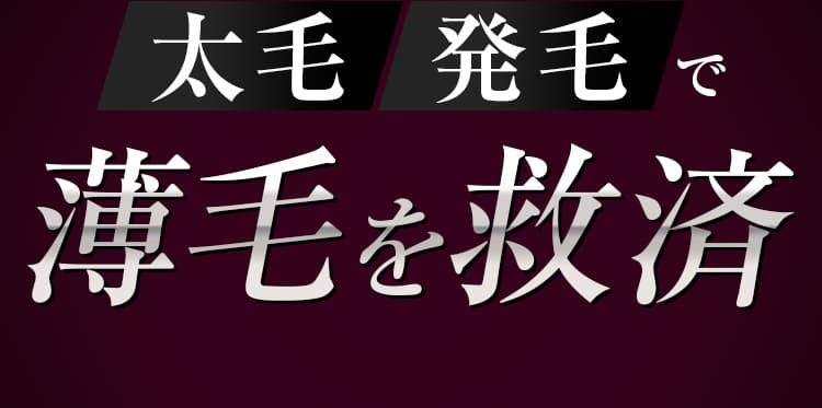 太毛 発毛で薄毛を救済