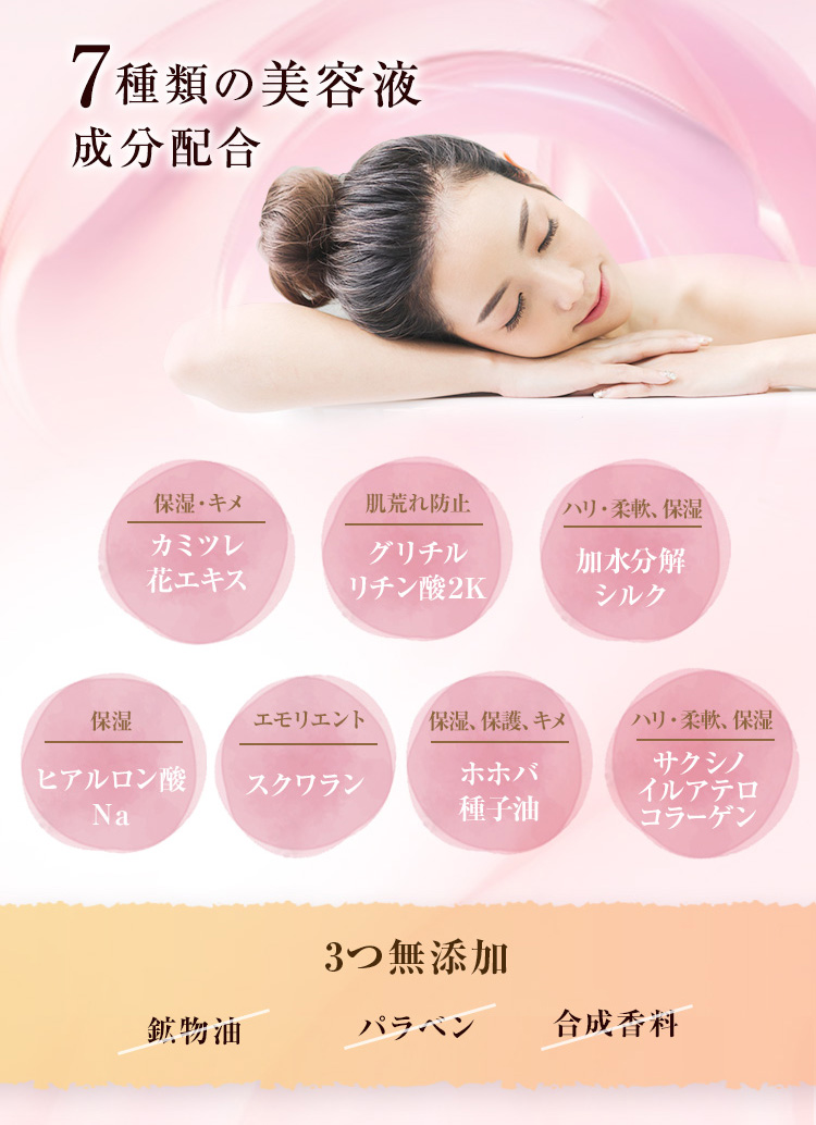 7種類の美容液配合